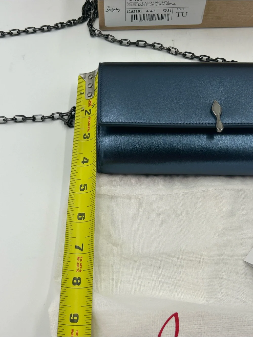 Women's Christian Louboutin Bettina nappa  lamb leather wallet on a chain